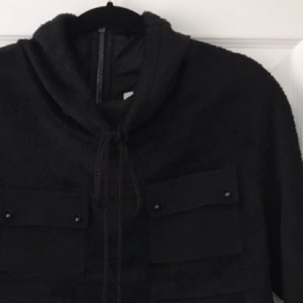 3.1 Phillip Lim Black Poncho Style Cropped Jacket